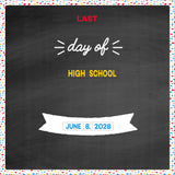 COLORFUL CHALKBOARD "GO TO SCHOOL BOARD"