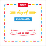 PRIMARY COLORS WITH PENCIL "GO TO SCHOOL BOARD"