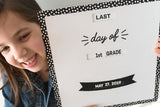 CLASSIC BLACK & WHITE "GO TO SCHOOL BOARD"