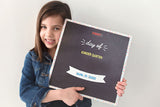 COLORFUL CHALKBOARD "GO TO SCHOOL BOARD"